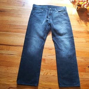 Levi's 501 Men's Original Button Fly Regular Fit Straight Leg Jeans Black 36x30